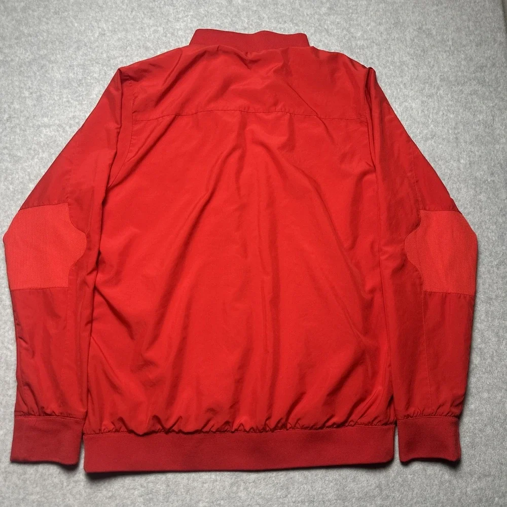 Nike Mens Dri-Fit Full-Zip Jacket Red Size Large